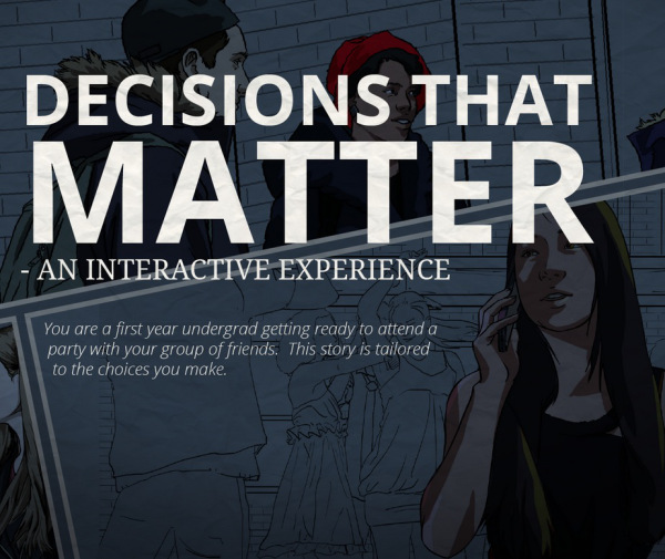 Decisions that Matter: Responding to sexual violence online: Rape Preventative games and online reporting of sexual assault