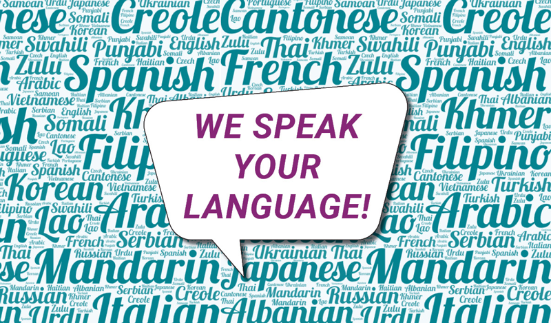 We Speak Your Language!